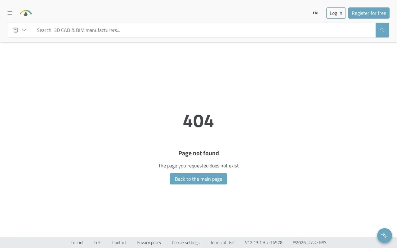 Screenshot of the 3Dfindit homepage
