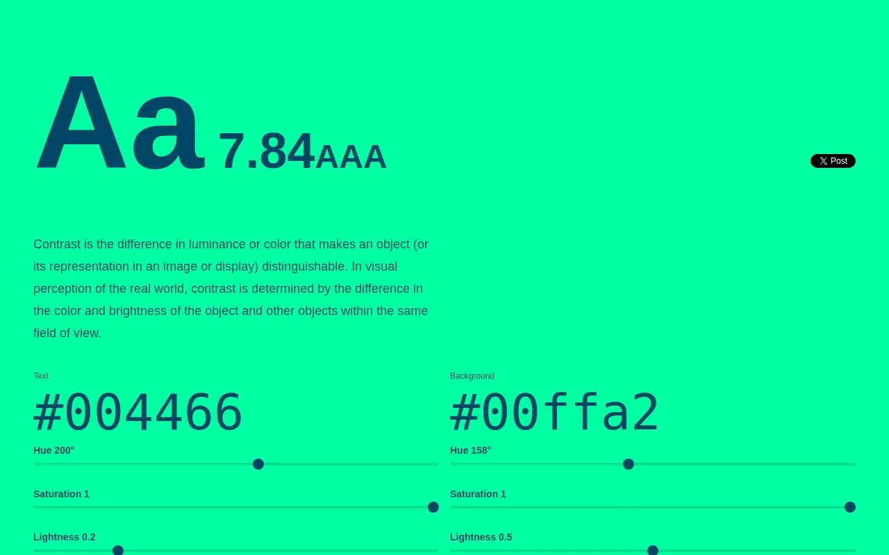 Screenshot of the Colorable homepage