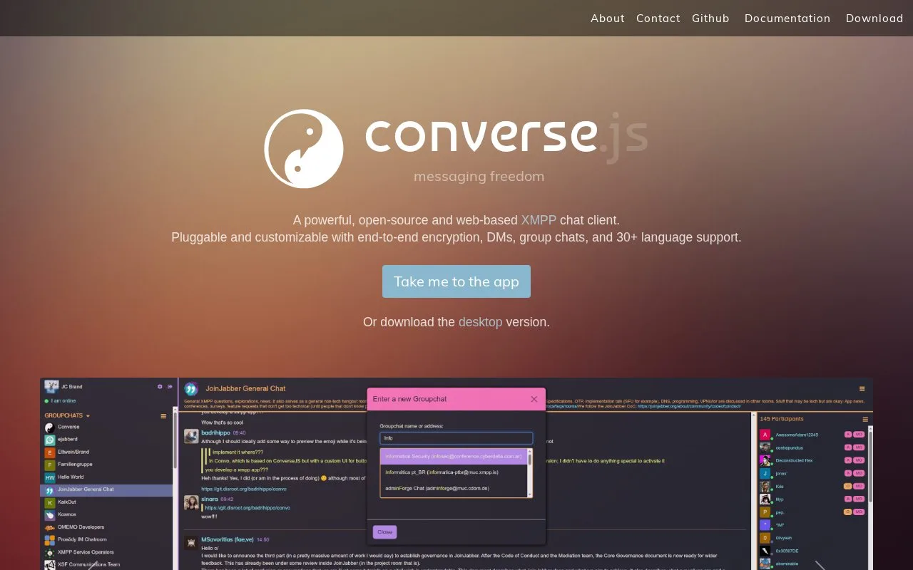 Screenshot of the Converse homepage