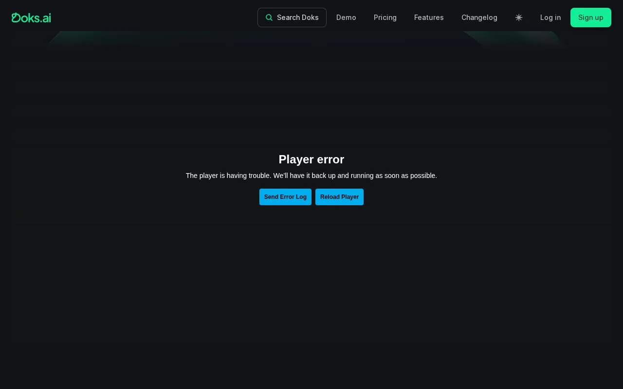 Screenshot of the Doks.ai homepage