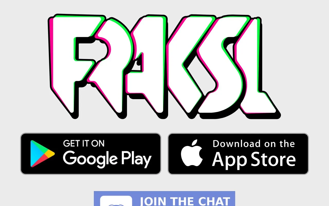 Screenshot of the Fraksl homepage