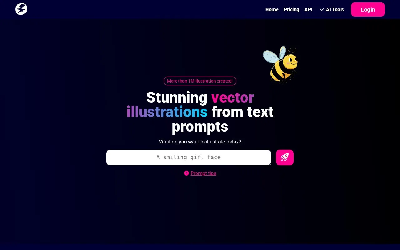 Screenshot of the Illustroke homepage
