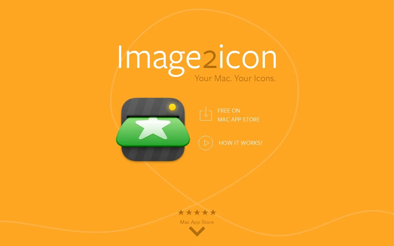 Screenshot of the Image2icon homepage