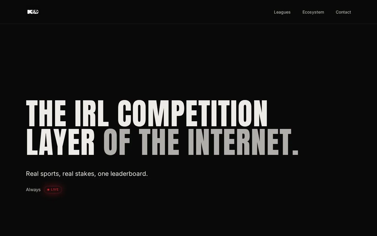 Screenshot of the KAYYO homepage