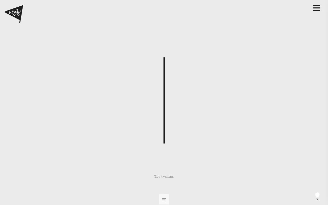 Screenshot of the Kostić Type Foundry homepage