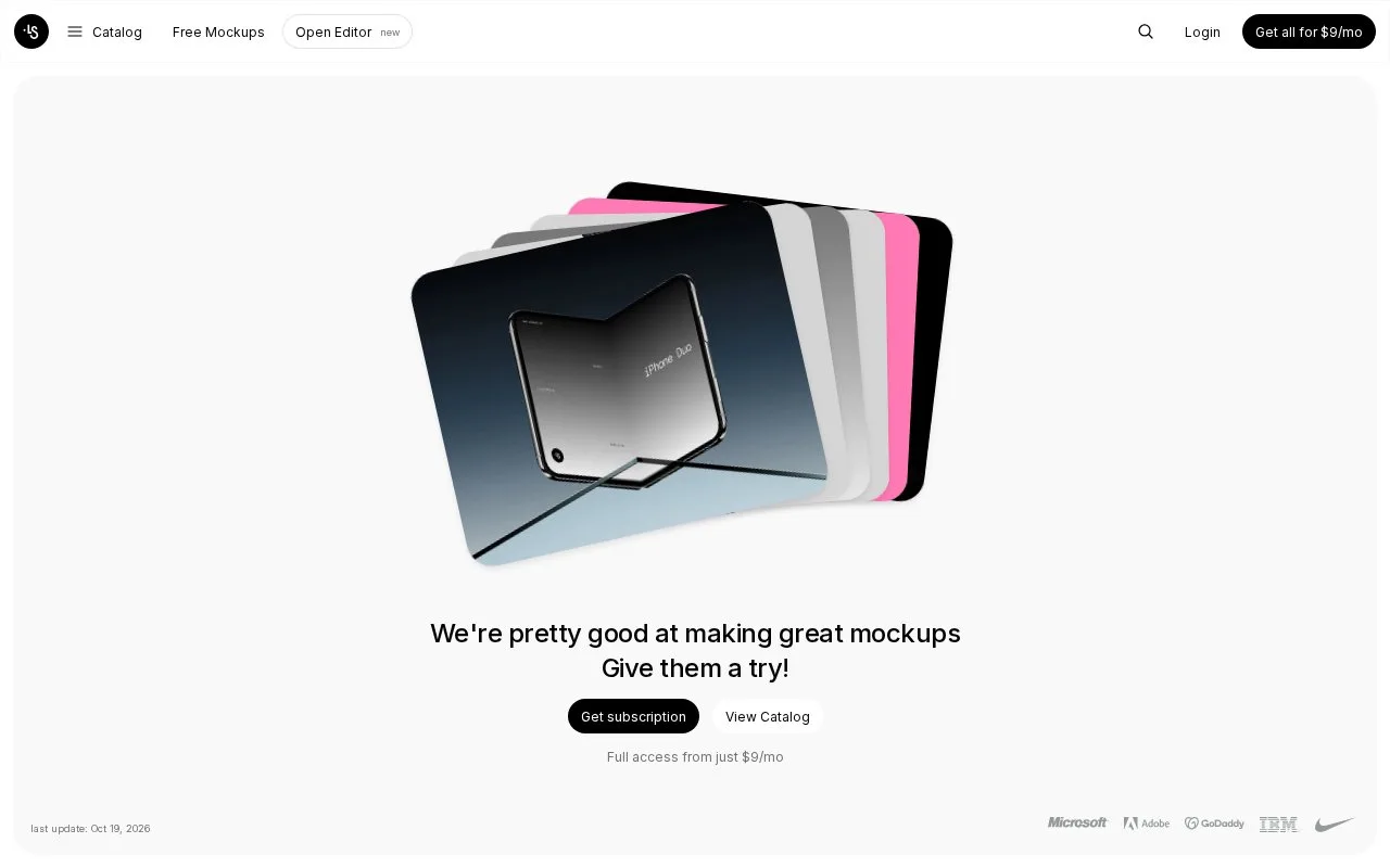 Screenshot of the LS Graphics homepage