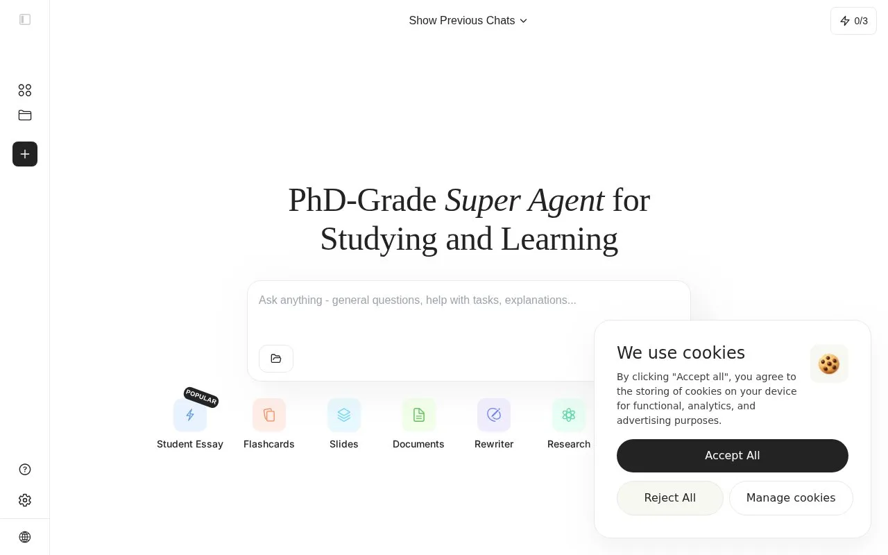 Screenshot of the myStylus homepage