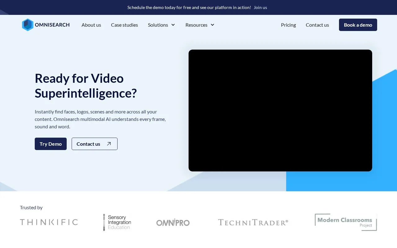 Screenshot of the Omnisearch homepage