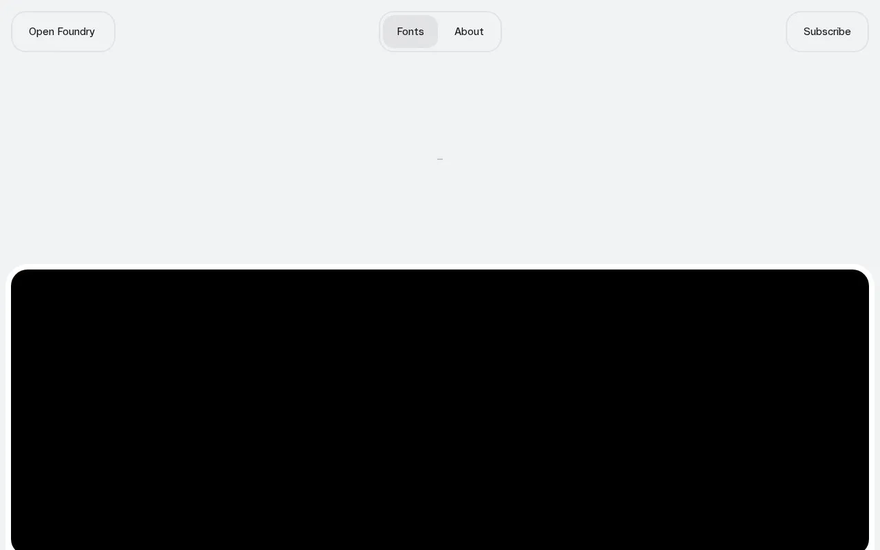 Screenshot of the Open Foundry homepage
