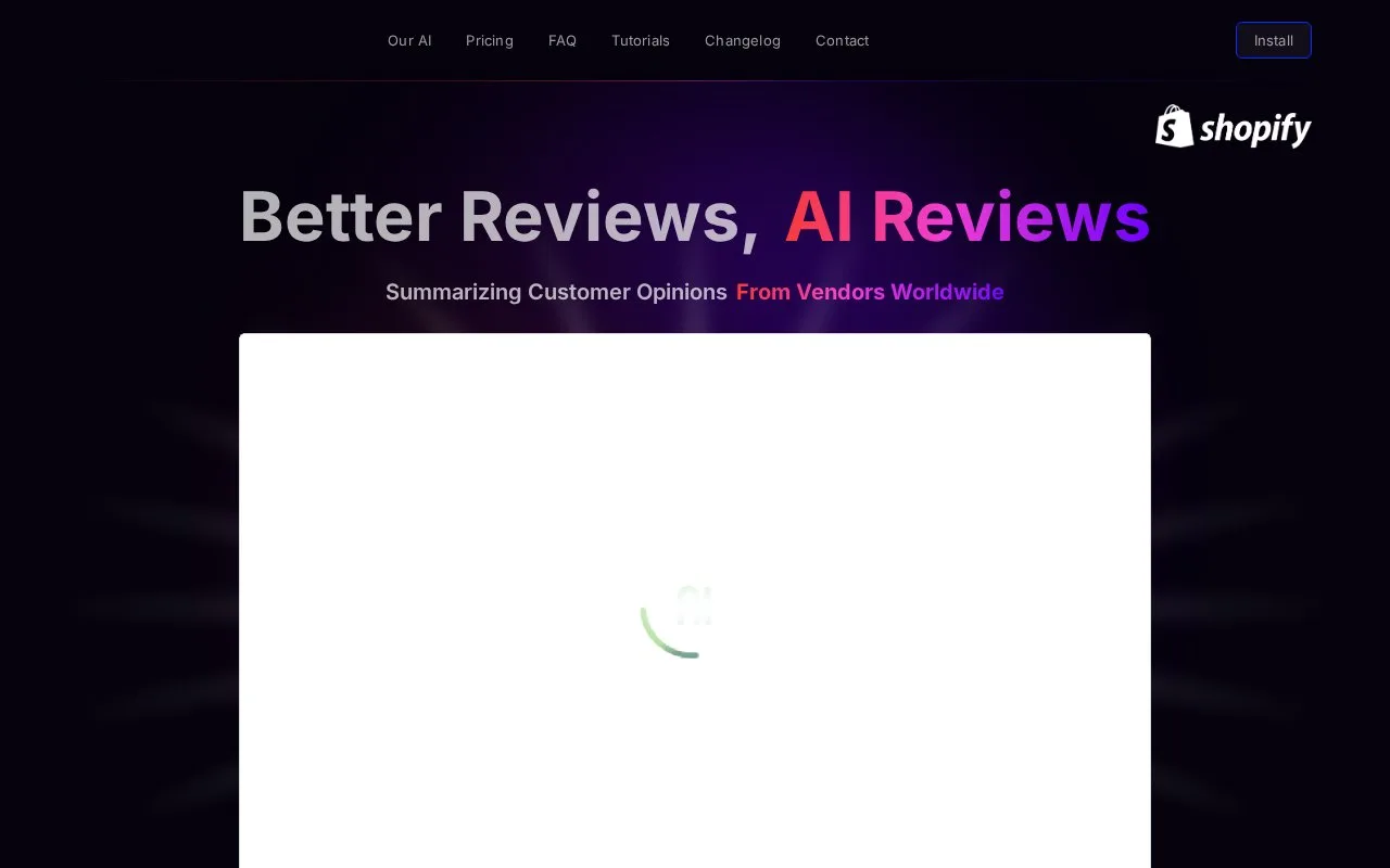 Screenshot of the Platoria homepage