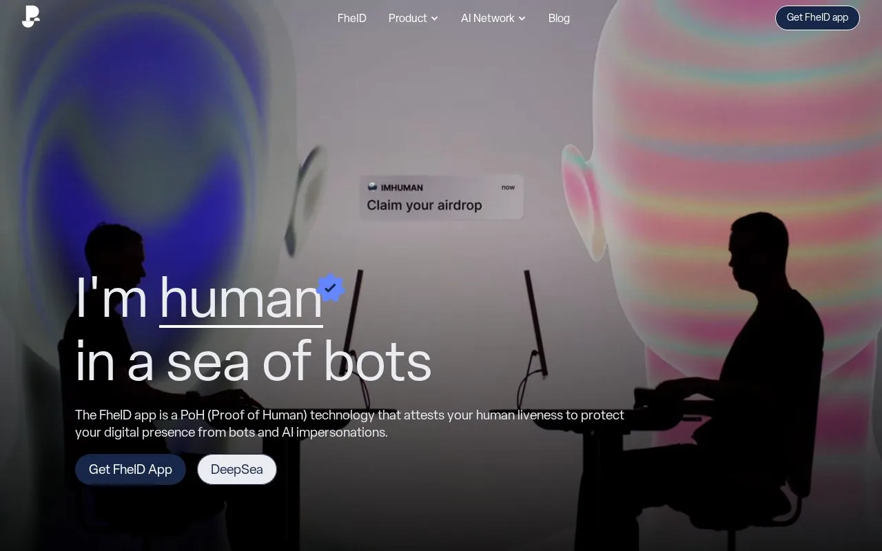 Screenshot of the Privasea homepage