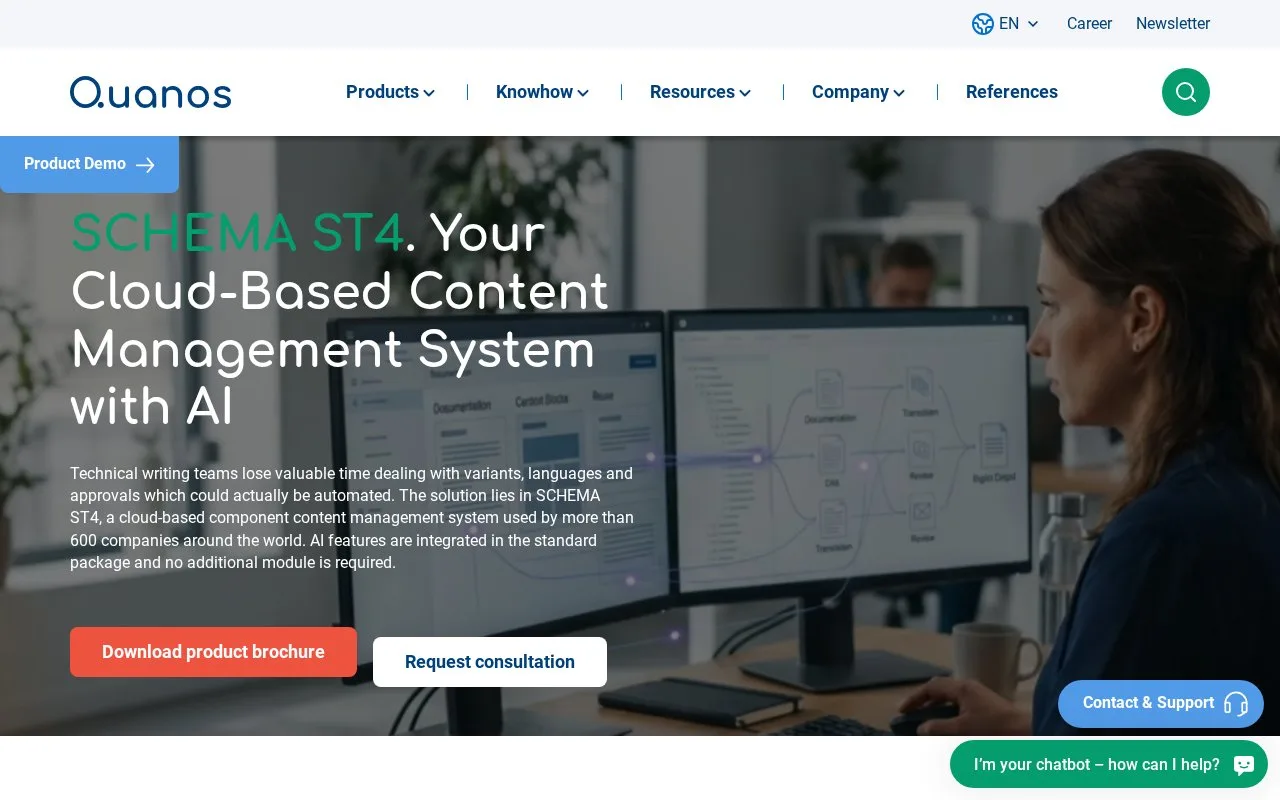 Screenshot of the SCHEMA ST4 Cloud homepage