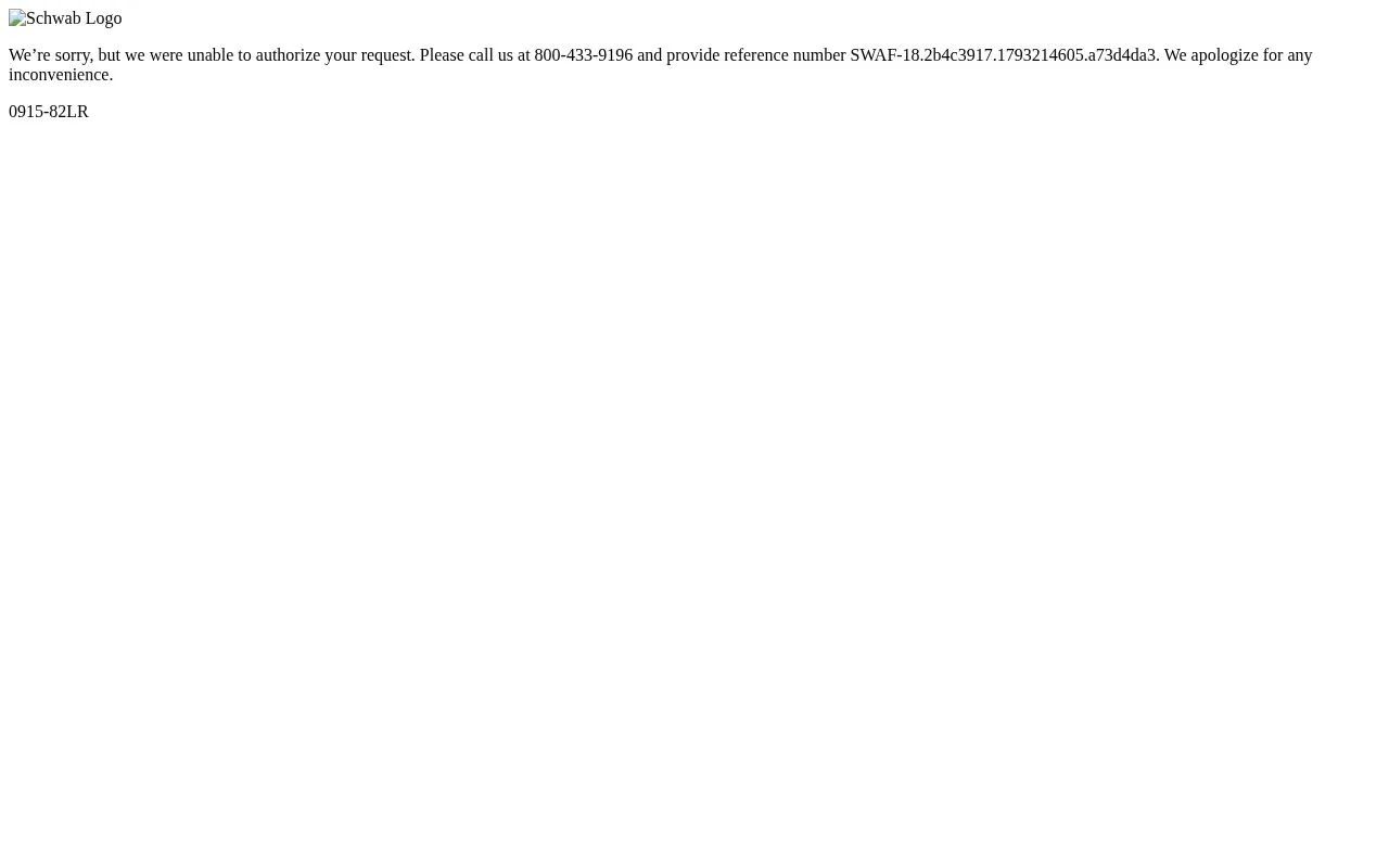 Screenshot of the Charles Schwab homepage