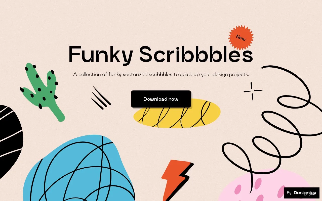 Screenshot of the Scribbbles homepage