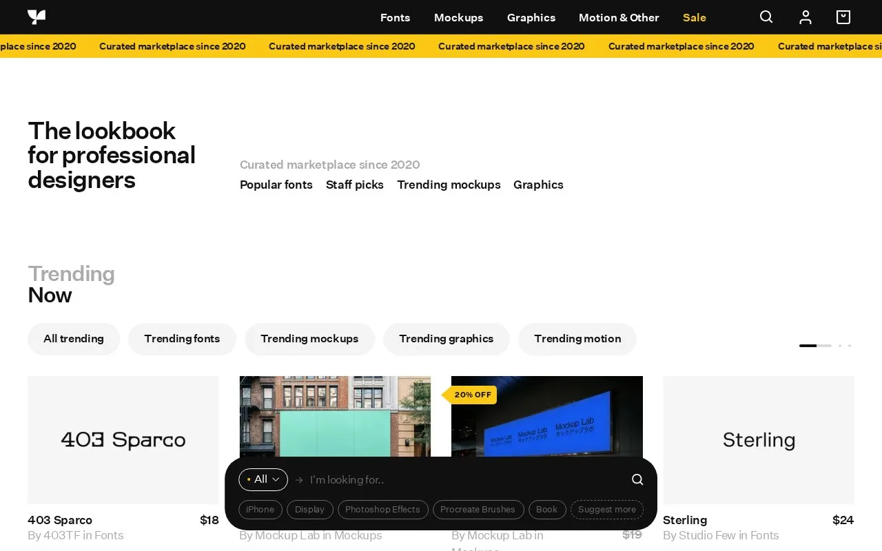 Screenshot of the Supply Family homepage