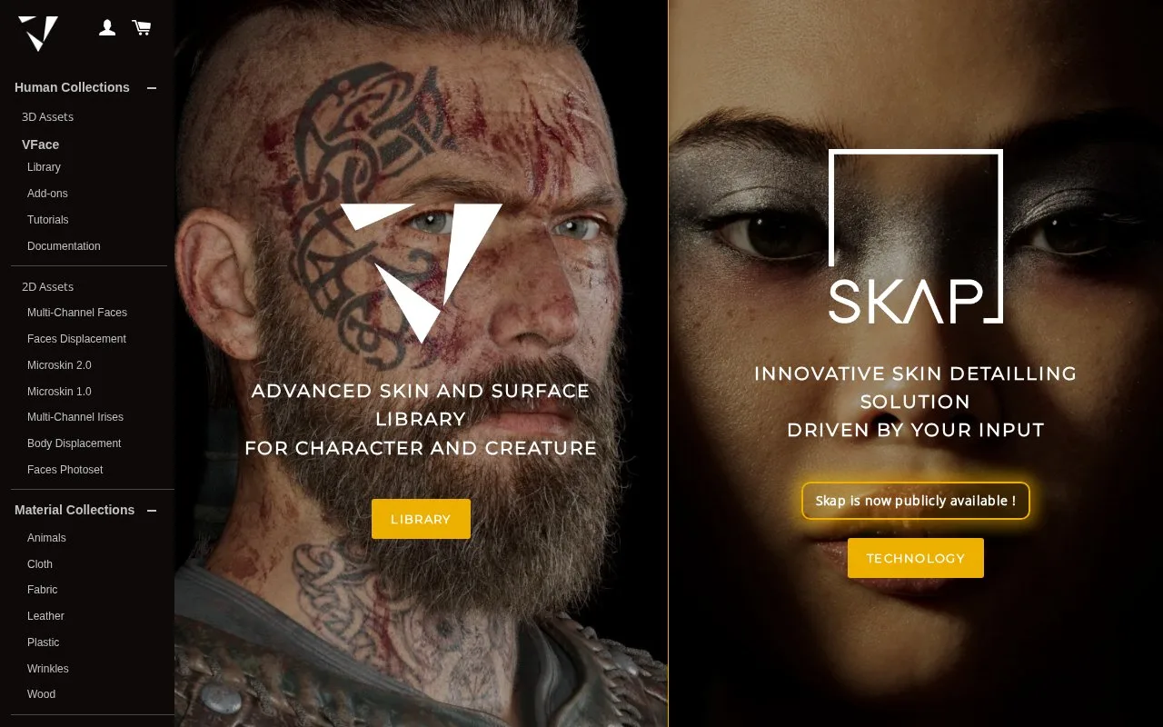 Screenshot of the TexturingXYZ homepage