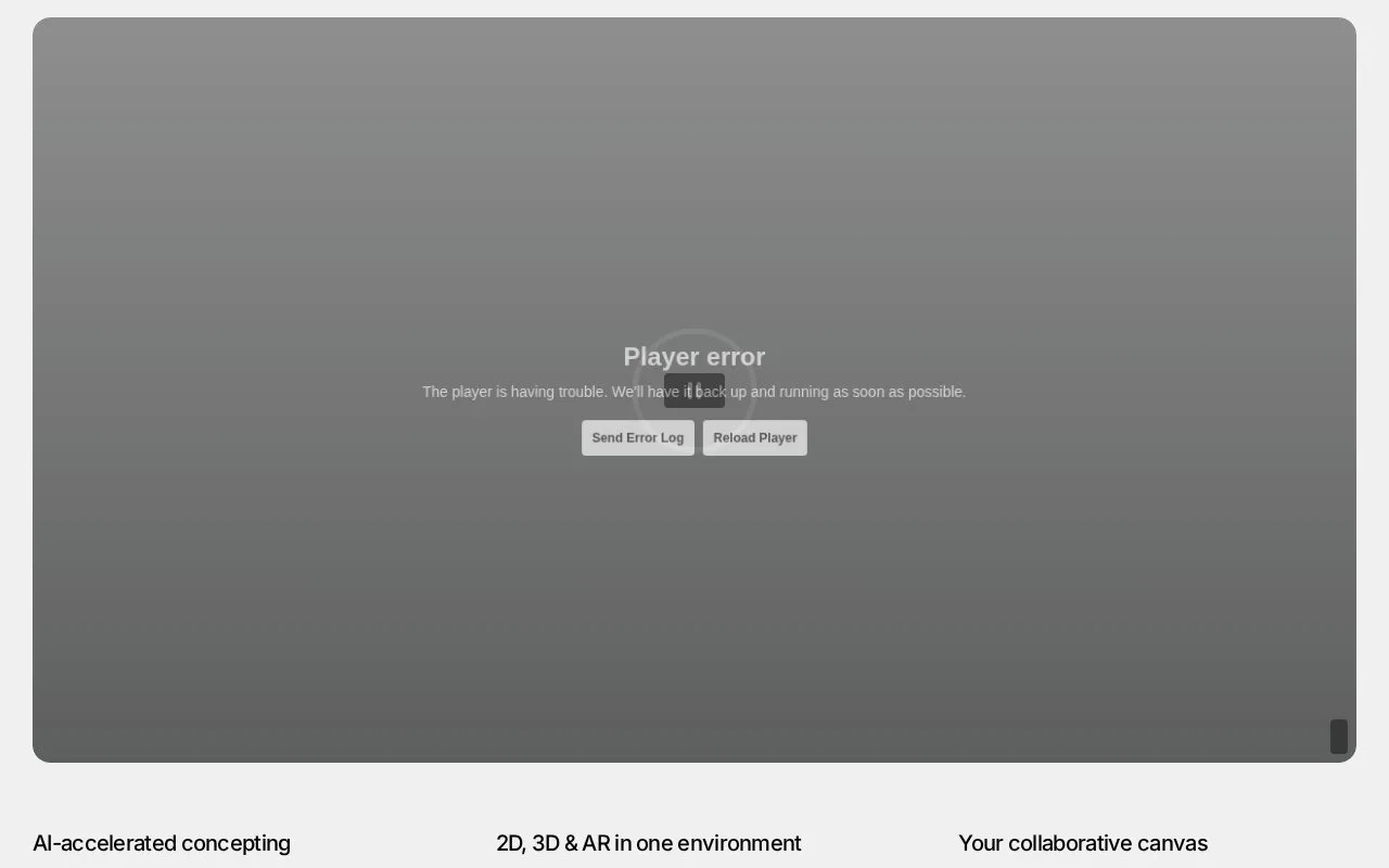 Screenshot of the Vectary homepage