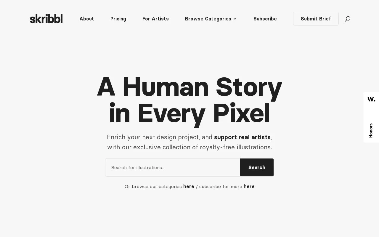 Screenshot of the Skribbl homepage